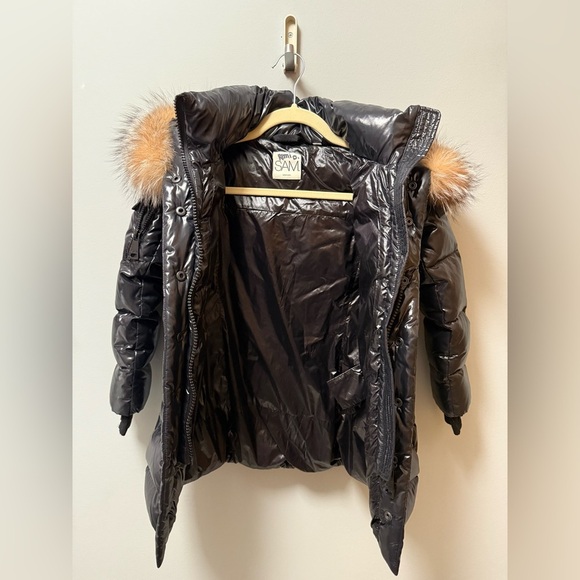 Sam Millenium Real Fur Trim Belted Down Puffer Jacket size XS - Picture 12 of 12
